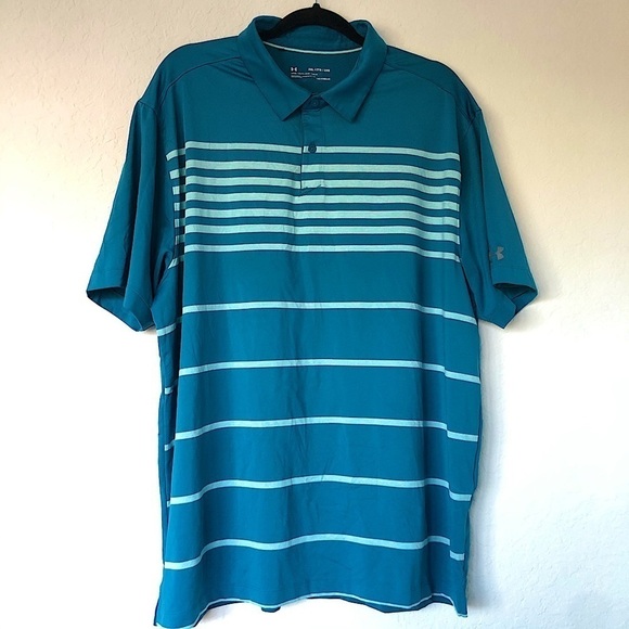 Under Armour CoolSwitch‎ Brassie Stripe Polo 2XL - Picture 2 of 10